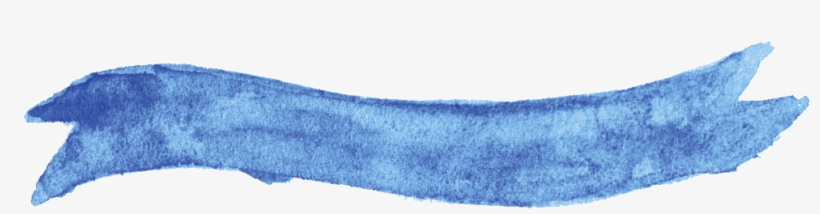 Watercolor Ribbon Transparent - Watercolor Ribbon Png Blue, transparent png