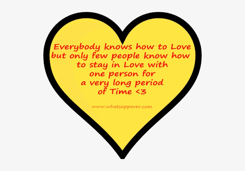 Whatsapp Love Status - Yellow Heart Clip Art, transparent png
