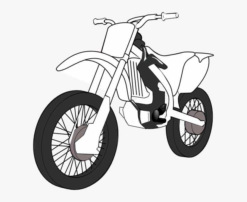 Motorcycle Black And White Black White Motorcycle Clip - Motorbike Black And White, transparent png