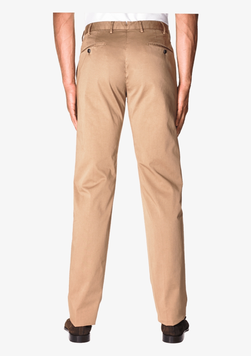 Zanella Cotton Stretch Trouser- Khaki, transparent png