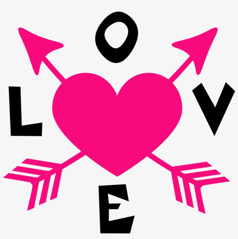 Heat Clipart Wedding Heart Design - Love Arrow, transparent png