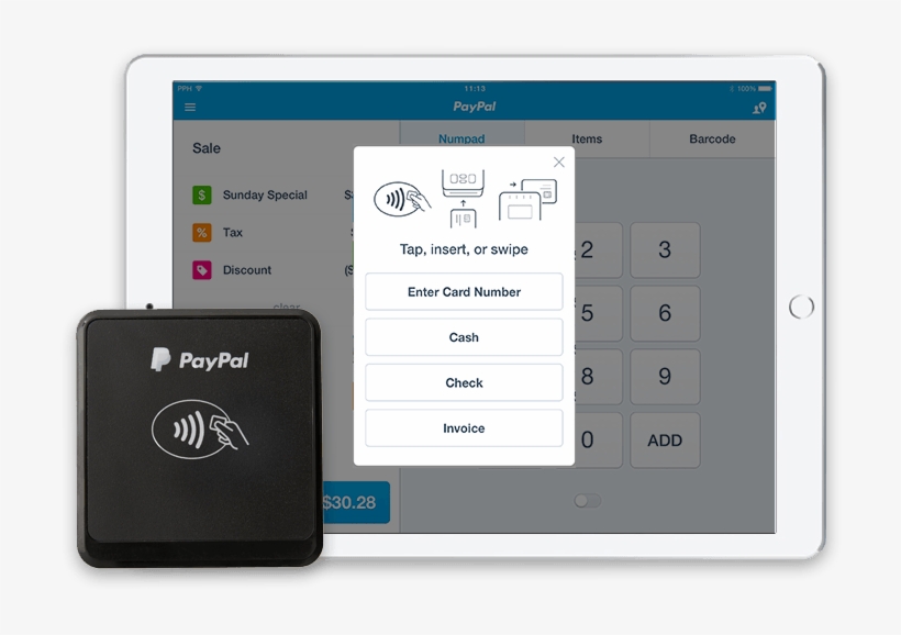 Paypal Chip And Tap Reader Guide - Paypal Chip And Tap Reader, transparent png