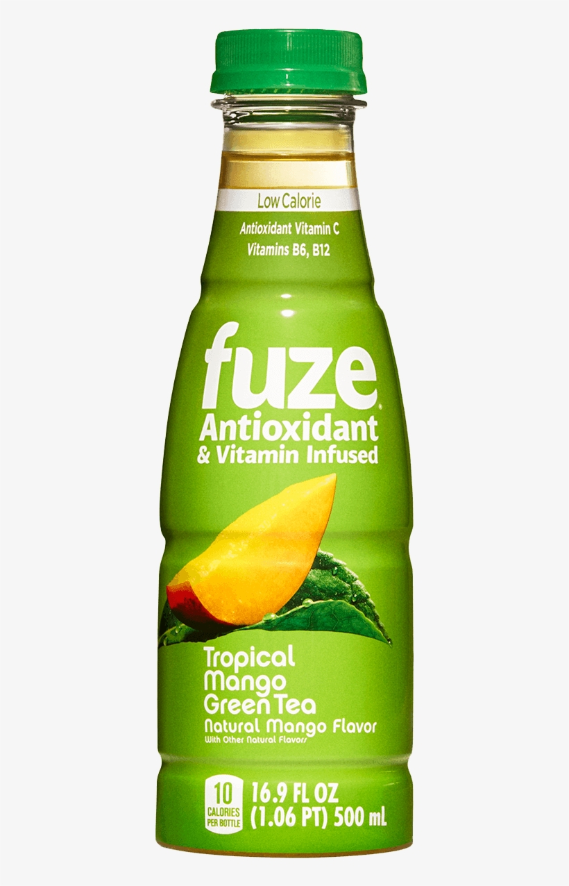 View Fuze Tropical Mango Green Tea Via Smartlabel - Fuze Summer Peach Black Tea, transparent png