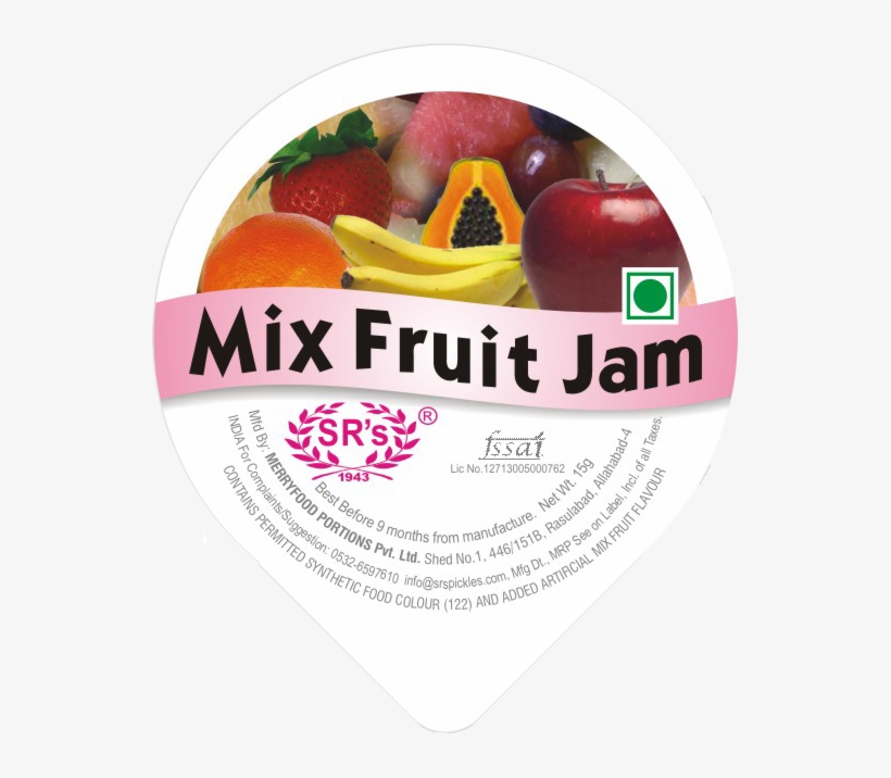 Sr's Mixed Fruit Jam Is Wellknown For Its Delicious Jam Chiplet 542x636 PNG Download PNGkit