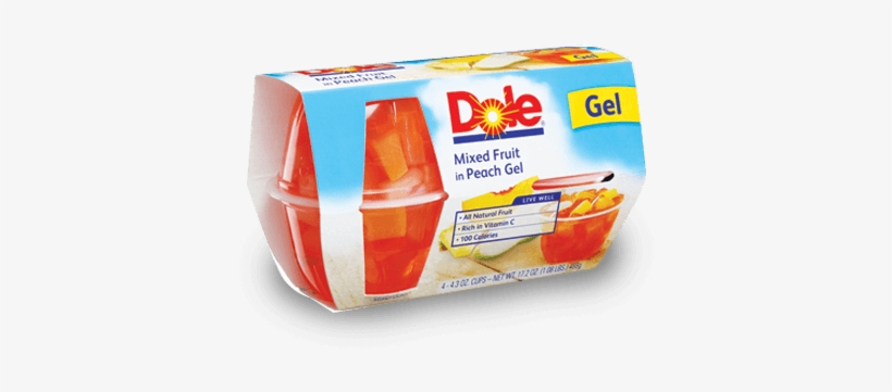 Dole Mixed Fruit In Peach Gel - Dole Mixed Fruit In Gel, transparent png