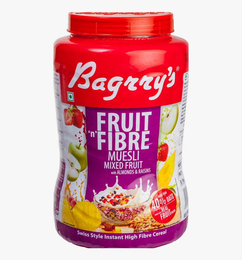 Fruit 'n' Fibre - Bagrry's Fruit N Fibre Muesli Mixed Fruit, transparent png
