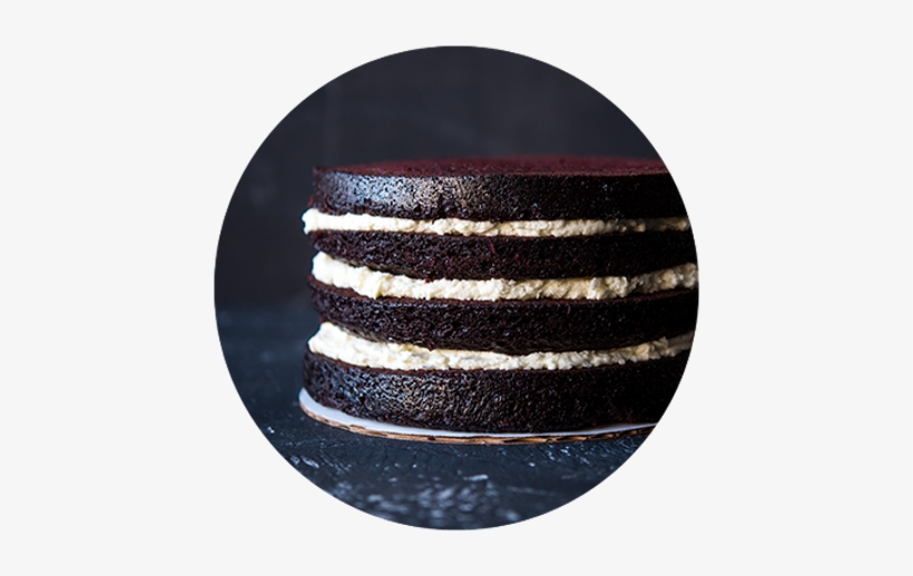 Chocolate Glossy Dark Cake On White Stuffed - Cookbook, transparent png