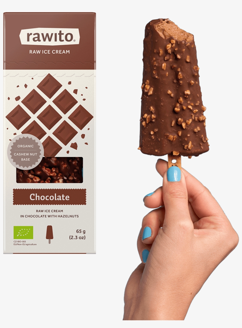 Chocolate Ice Cream In Chocolate With Hazelnuts - Rawito Zmrzlina Cena, transparent png