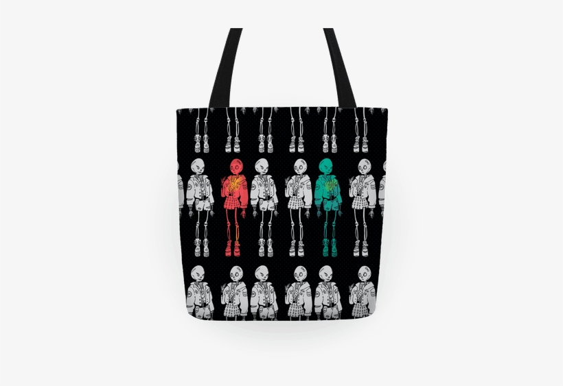 Skeleton Girls Tote - Cool Tote Bag, transparent png