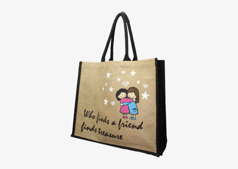 Ladies Fashion Jute Bag - Tote Bag, transparent png