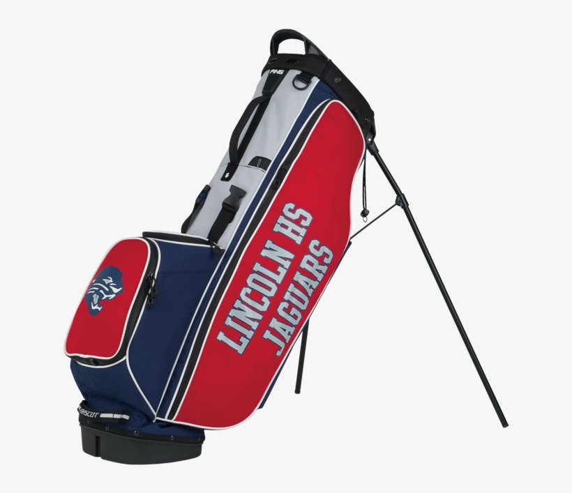 Mascot Team - Ping 4 Series Stand Bag Black/red, transparent png