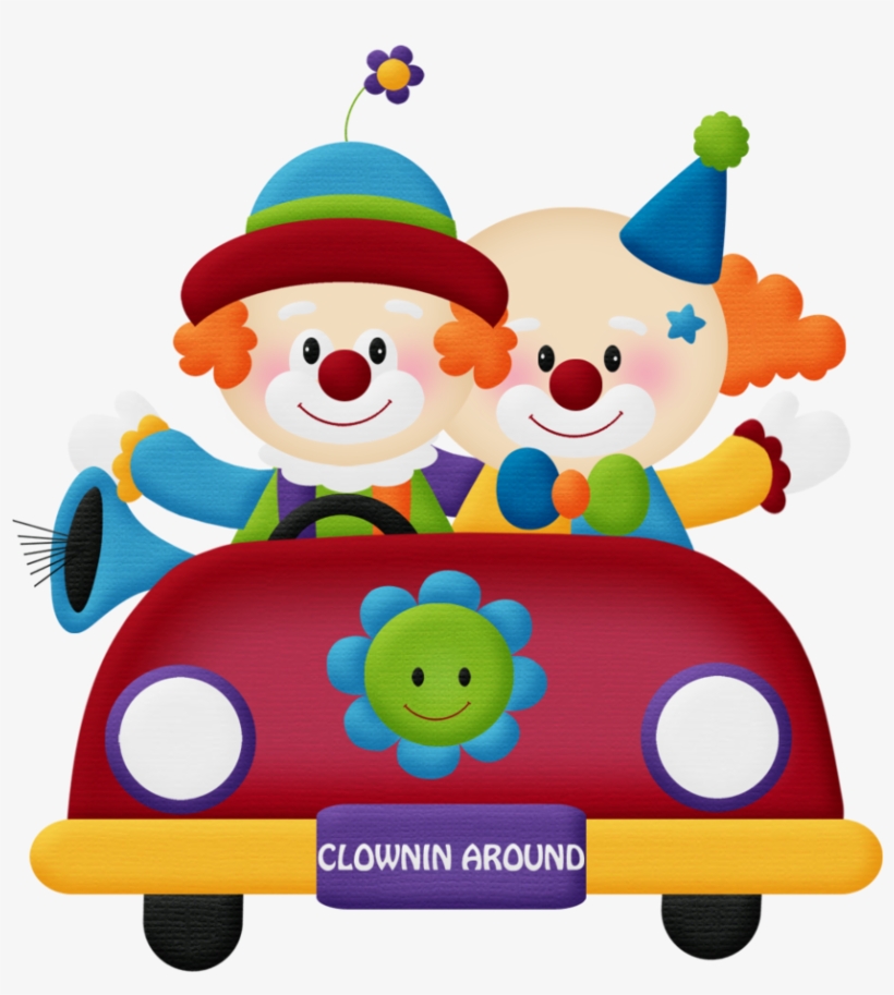 Circo Aw Clown Png Minus Carnival Awcircusclown - Palhaço No Carro Png, transparent png