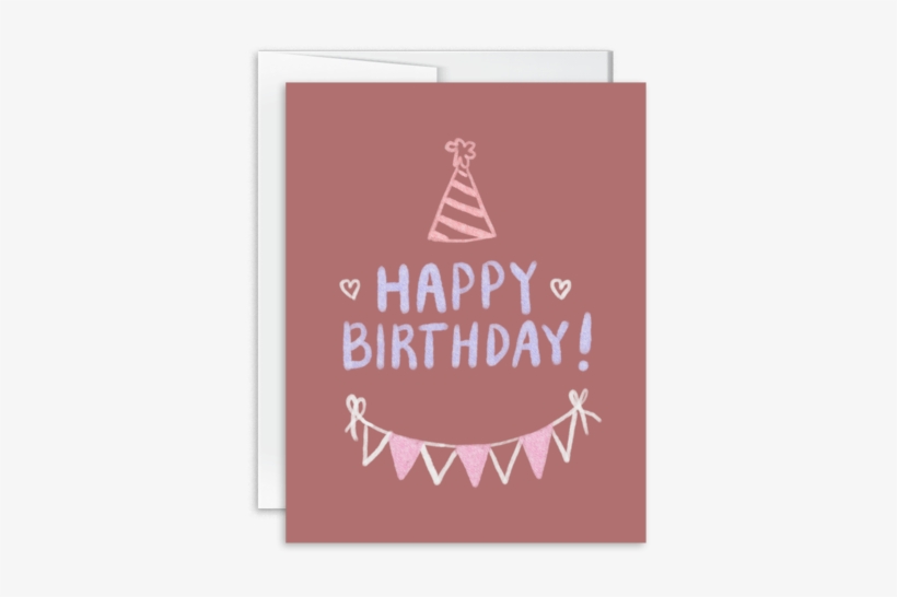Happy Birthday Chalk Lettering Greeting Card - Christmas Tree, transparent png