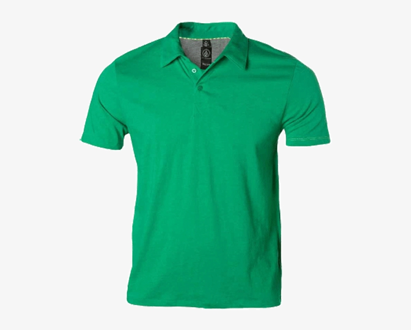 Men's Basic Polo Shirt - Green Polo With Black Logo, transparent png