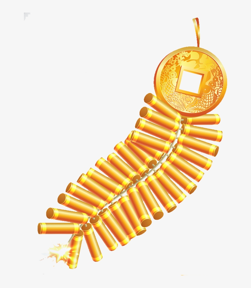 Diwali Firecrackers Png Transparent - 金色 鞭炮, transparent png
