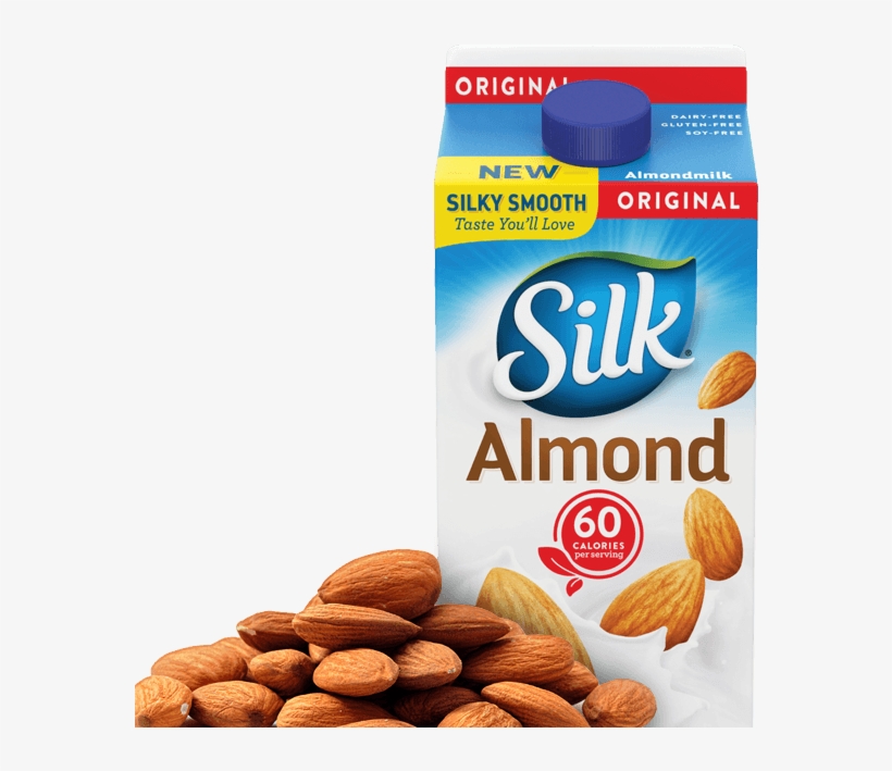 It All Begins With The Tasty Little Almond - Silk Almond Unsweetened Vanilla, transparent png