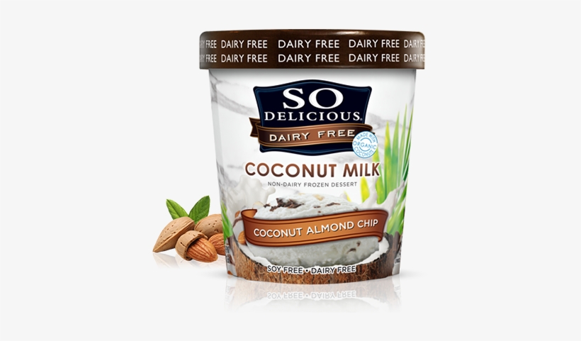 So Delicious Dairy Free - So Delicious Coconut Ice Cream Vanilla Bean, transparent png