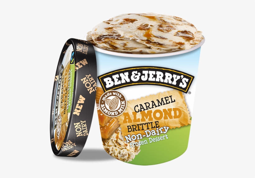 Caramel Almond Brittle Non-dairy Frozen Dessert, Pint - Ben & Jerry's Cherry Garcia Non Dairy, transparent png
