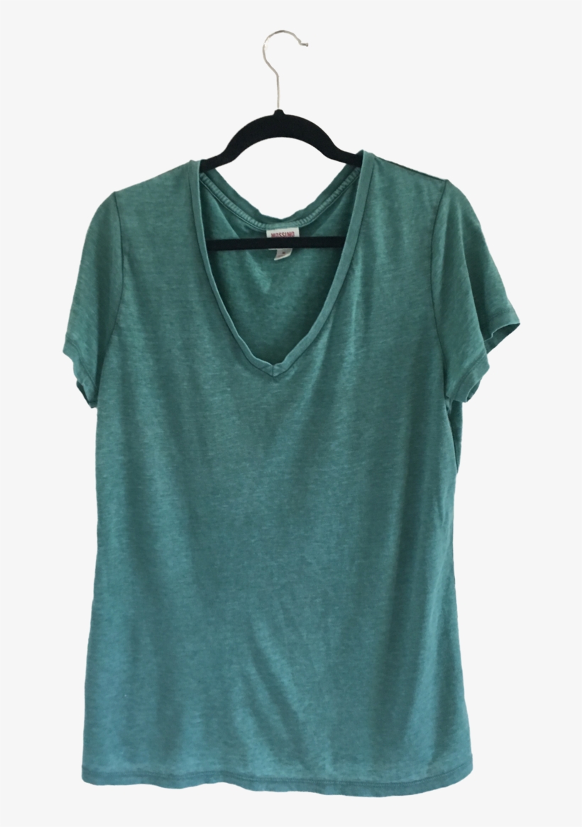 Teal T-shirt, transparent png