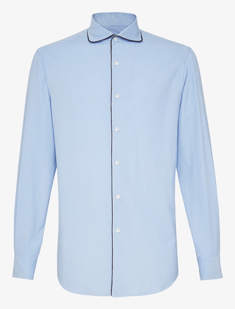 Cotton Corduroy Shirt With One Piece Collar - Blouse, transparent png