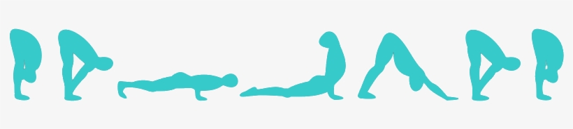 Sun Salutation Surya Namaskar - Surya Namaskar Yoga Clipart, transparent png