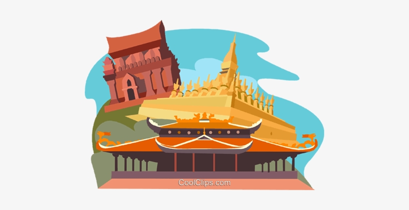 Vietnam Laos Temple Buddha Clipart Cute Cartoon 480x342 Png Download Pngkit