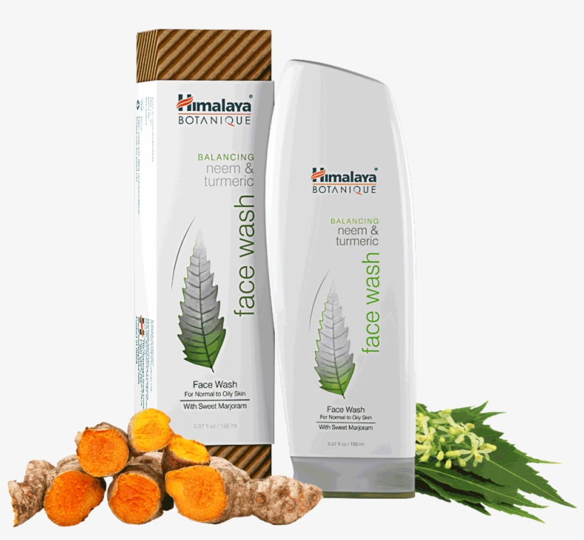 Neem & Turmeric Face Wash - Himalaya Neem Face Wash And Turmeric, transparent png