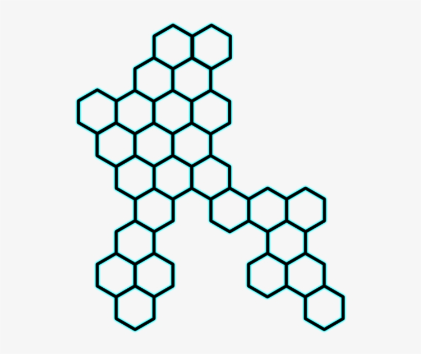 Glowing Retro Effects Png - Honeycomb Silhouette, transparent png