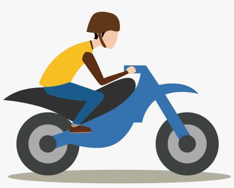 Scooter Motorcycle Motorbike Free Tu Huella De Carbono - Cartoon Motorcycle Vector Png, transparent png