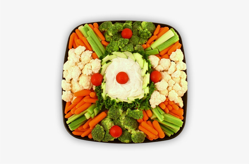 On A 14” Square Black Tray With Dome Approximate Weight - Vegetable Platter Png, transparent png