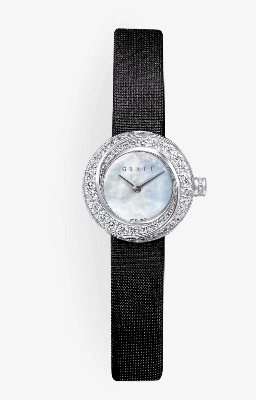 A Graff Ladies' Spiral Diamond Watch With Mother Of - Analog Watch, transparent png