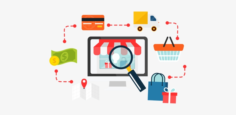 Online Shopping Site Development - E Commerce Free Stock, transparent png