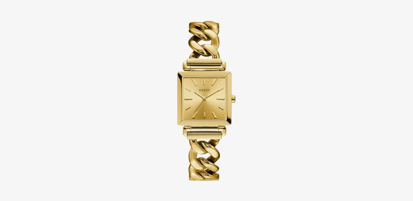 Guess Quartz Women's Watch - Guess Women's Gold-tone Chain Watch, transparent png
