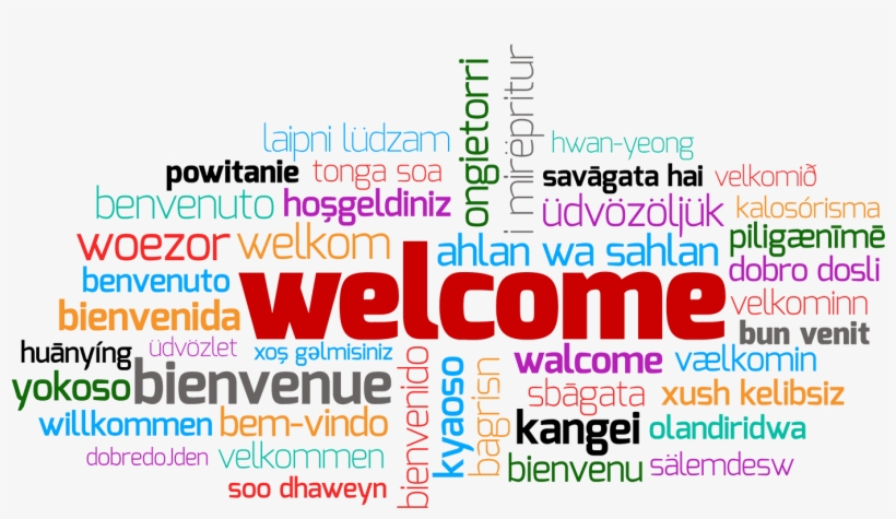 Welcome Word Cloud Transparent, transparent png