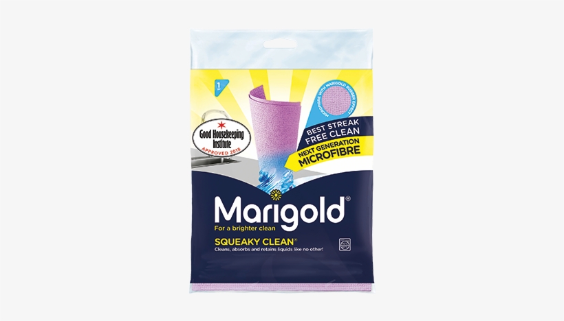 Cloths - Marigold Squeaky Clean Microfibre Cloth, transparent png