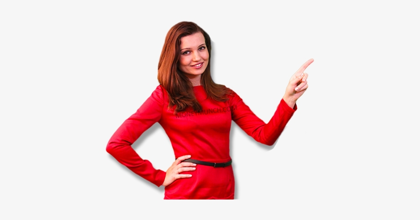 Moneymunch Contact Us - Girl, transparent png