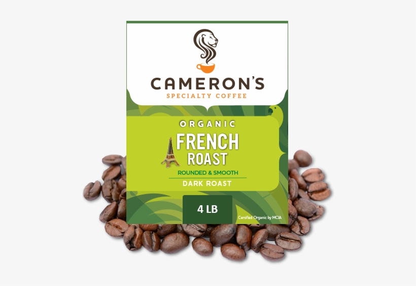 Organic French Roast Coffee 4 Lb Whole Bean - Cameron's Coffee Organic Colombian Supremo, transparent png