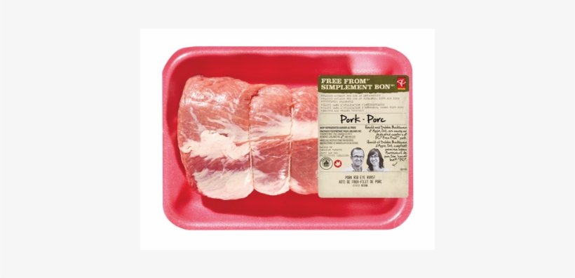 Pc Free From Pork Loin Rib Roast Boneless - Red Meat, transparent png