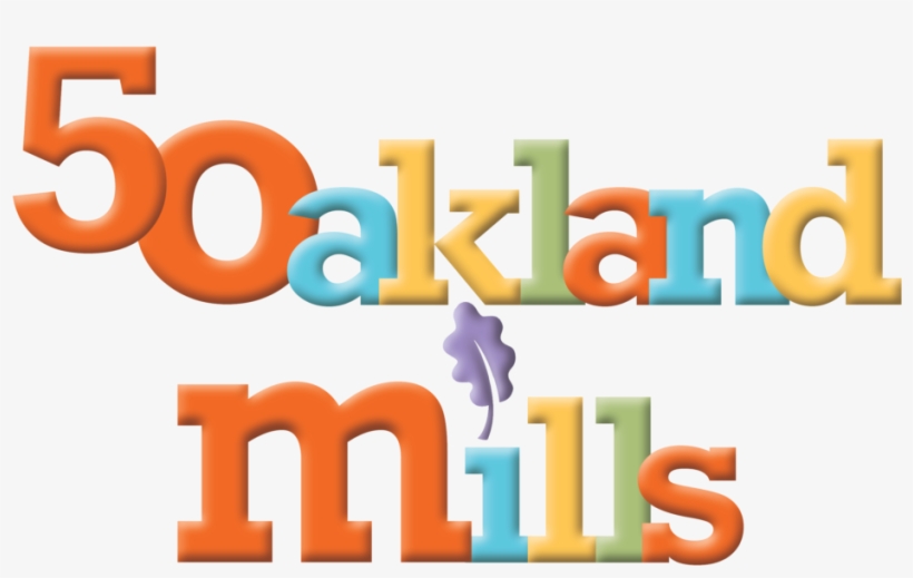Oakland Mills 50th Birthday Logo Stacked Png - Oakland Mills, Columbia, Maryland, transparent png