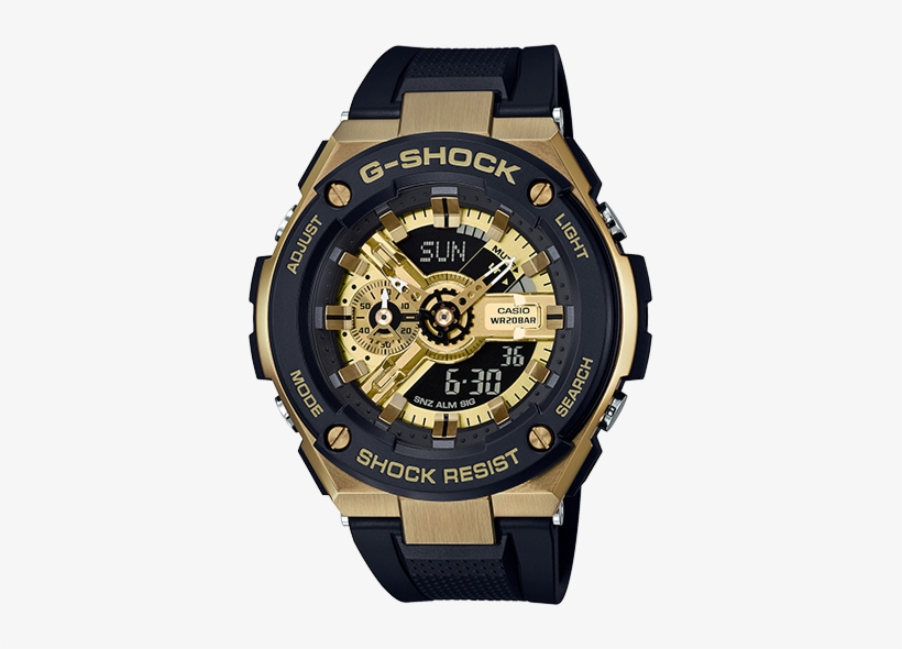 G Shock Gst400g 1a9 - G Shock G Steel, transparent png