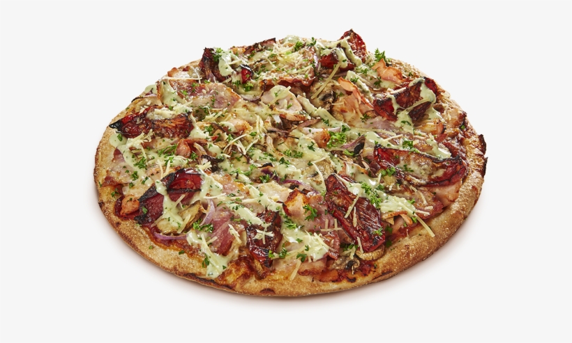 Oven-roasted Chicken, Pesto Pizza Sauce, Rasher Bacon, - Chicken Png Pizza, transparent png