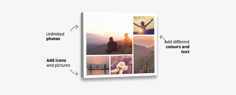 Collage Canvas Prints - Canvas Print, transparent png