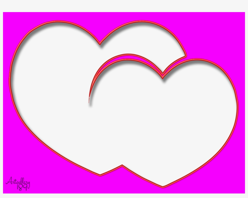 Simple Love Frames For Photo - Heart, transparent png