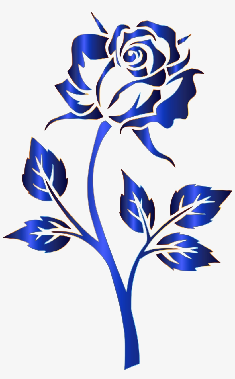 White Rose Clipart Png Format - Blue Rose No Background, transparent png