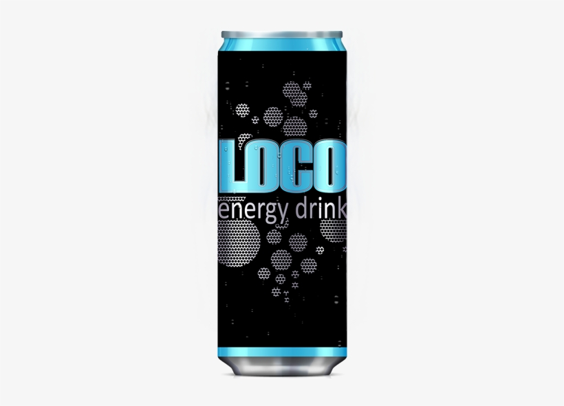 Blue Can Cool - Loco Energy Drink Logo, transparent png