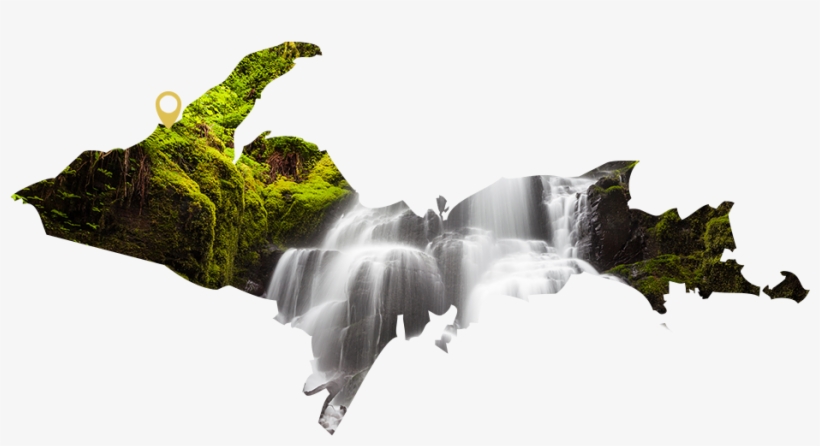 Accessed From The Same Parking Area, Both Waterfalls - Made In Michigan, transparent png