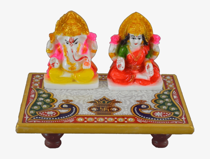 Mg-marble Dust Ganesh Ji And Lakhsmi Ji Choki - Marble, transparent png