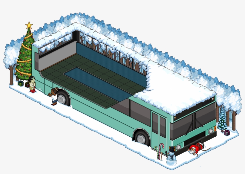 Bus - Ads Habbo Infobus, transparent png