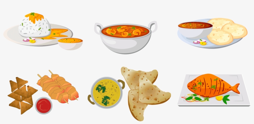 The Delicacies Around India, transparent png