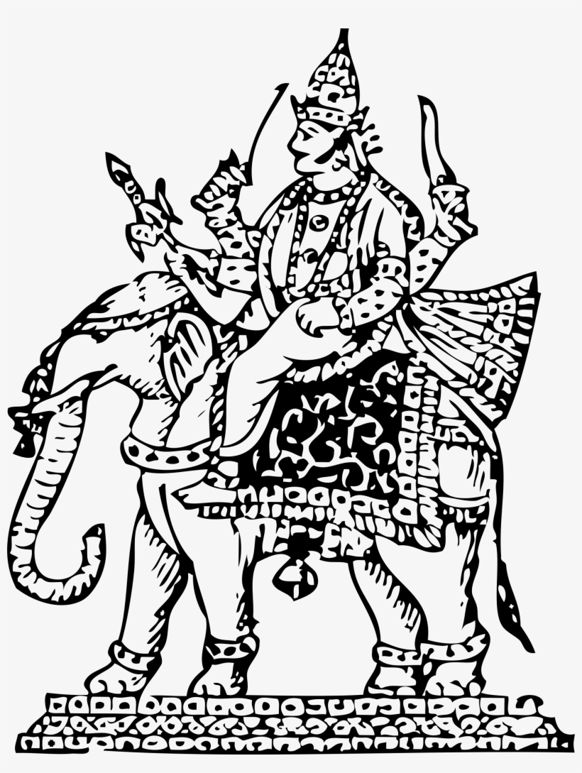 Drawing Hindu Mythology 156 - Indra, transparent png